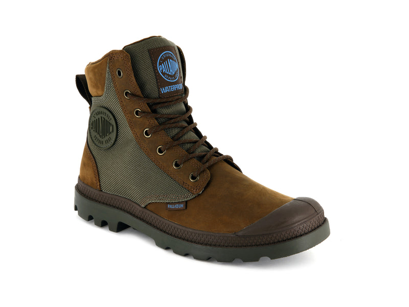 Brown Palladium Pampa Sport Cuff Wpn Women's High Tops | USA  3247801-JF