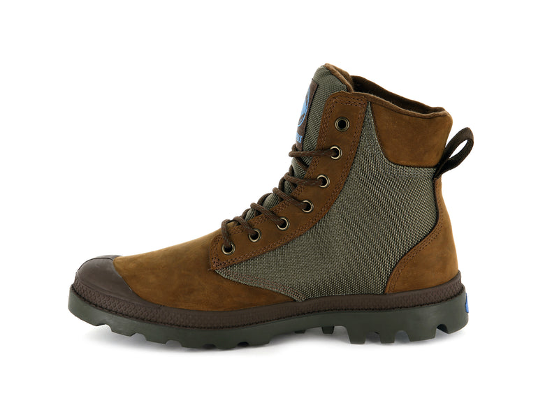 Brown Palladium Pampa Sport Cuff Wpn Women's High Tops | USA  3247801-JF