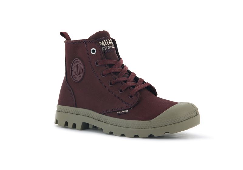 Chocolate Palladium Pampa Hi Zip Sl Women's Boots | USA  4251830-EO