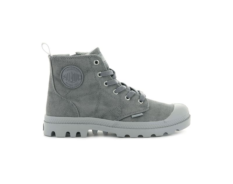 Dark Grey Palladium Pampa Zip Desertwash Women\'s Boots | USA  4167395-GZ