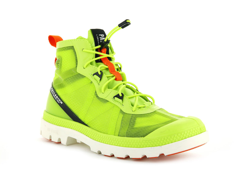 Green Palladium Travel Lite+ Adventure Kids' Boots | USA  0821497-WD