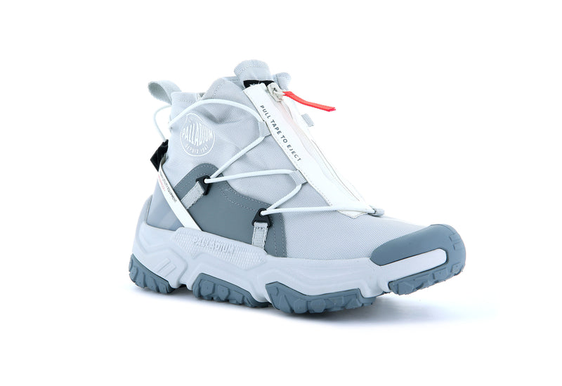 Grey Palladium Off-Grid Hi Zip Waterproof + Kids' Low Tops | USA  0542796-TK