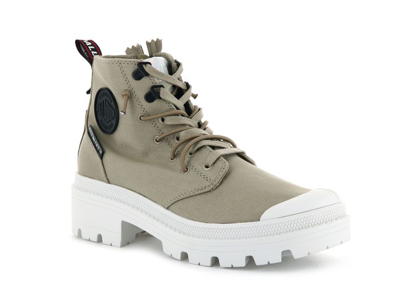 Grey Palladium Pallabase Metro Women's Boots | USA  1054376-EZ