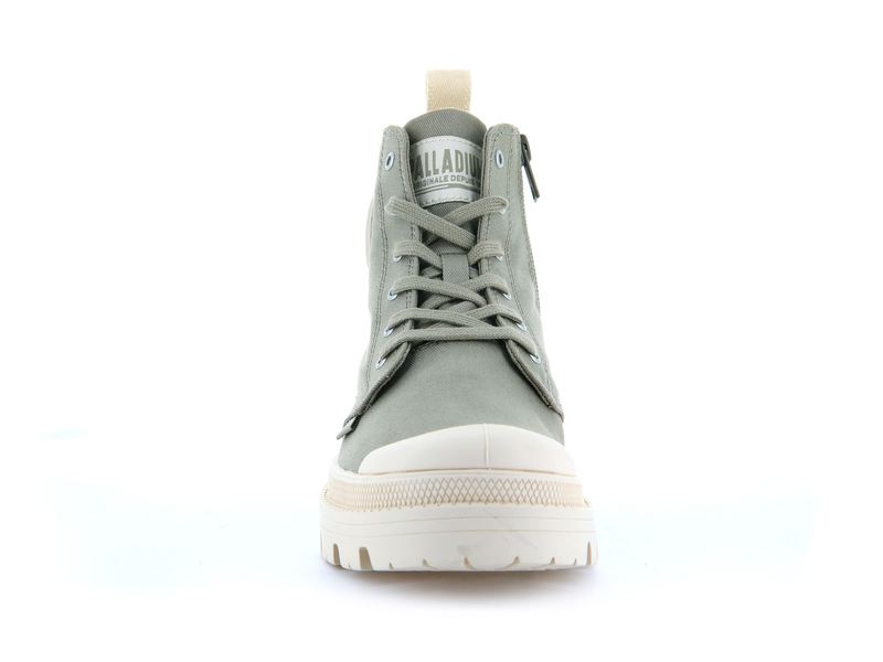 Grey Palladium Pallabase Twill Women's High Tops | USA  8679504-ZV