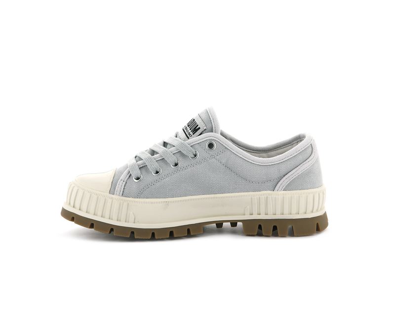 Grey Palladium Pallashock Og Kids' Low Tops | USA  8507314-RE