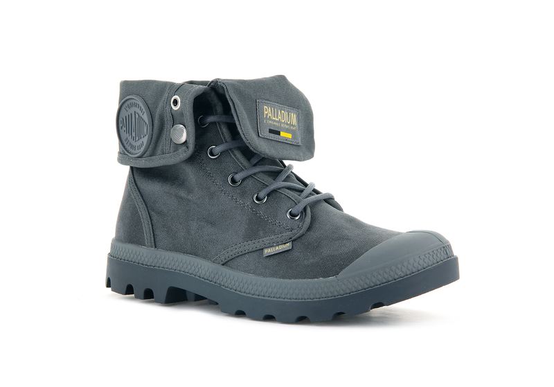 Grey Palladium Pampa Baggy Wax Kids' Boots | USA  4180725-QJ