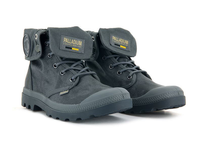 Grey Palladium Pampa Baggy Wax Men's Boots | USA  8742031-HZ