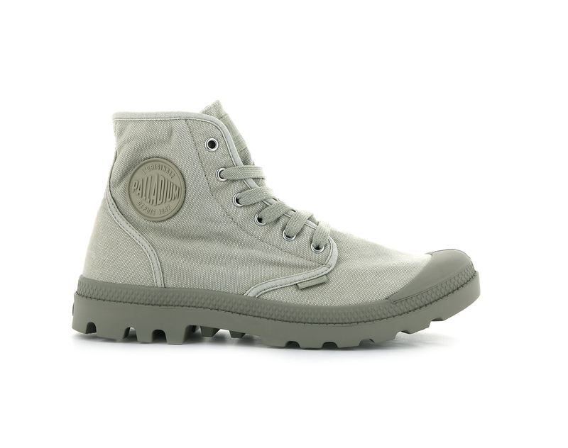 Grey Palladium Pampa Hi Men\'s Boots | USA  6853490-LA