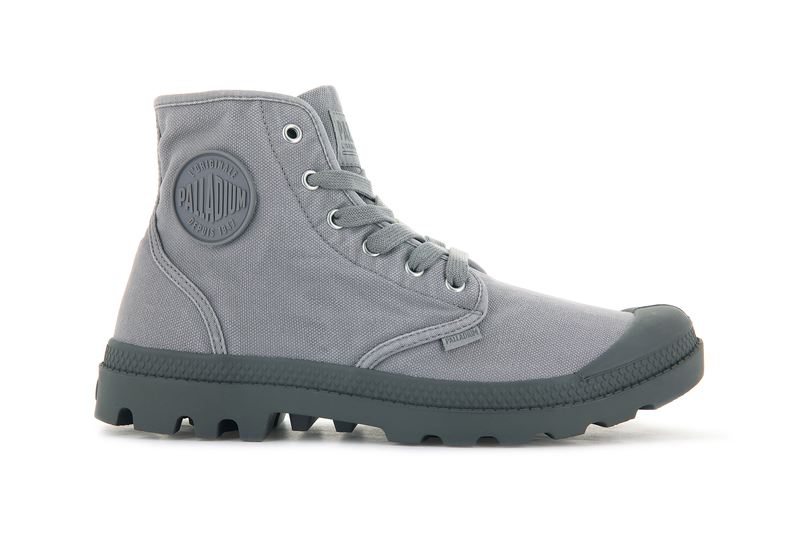 Grey Palladium Pampa Hi Men\'s Boots | USA  7241598-NJ