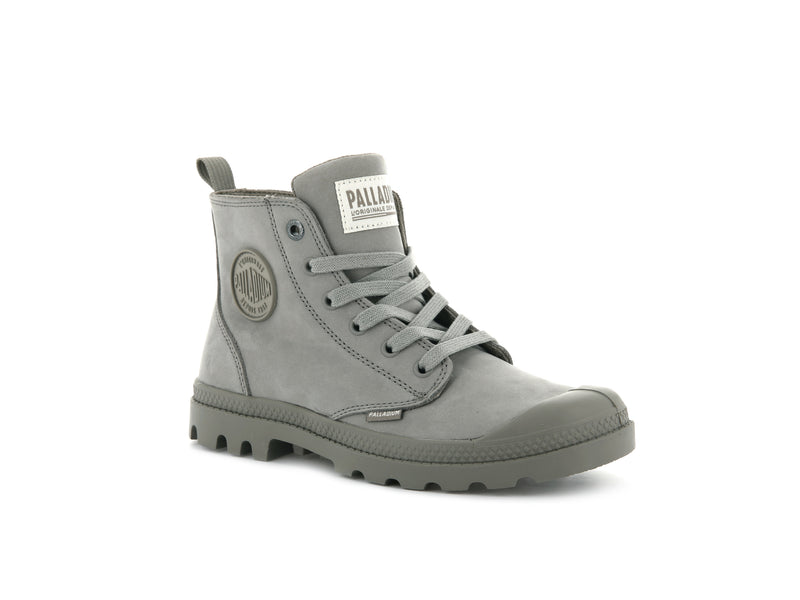 Grey Palladium Pampa Hi Zip Nubuck Women's Boots | USA  1904253-GT