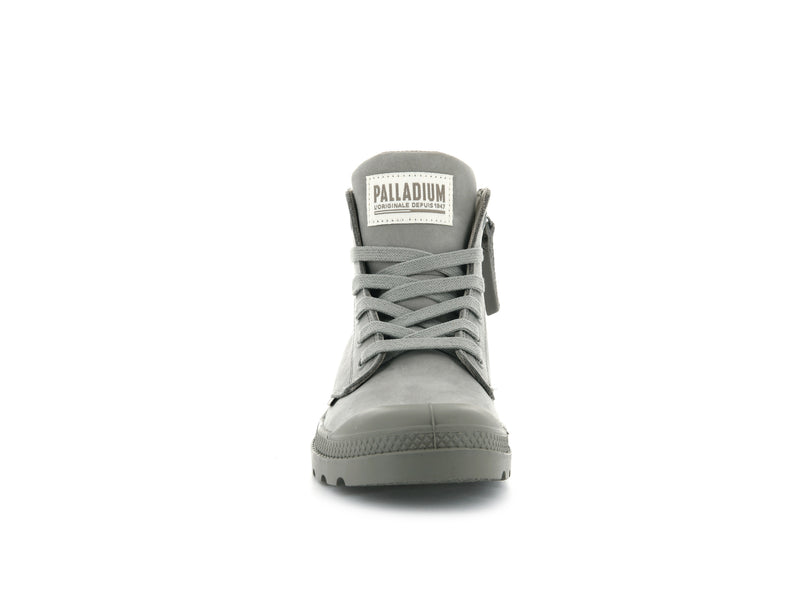 Grey Palladium Pampa Hi Zip Nubuck Women's High Tops | USA  2897451-BA