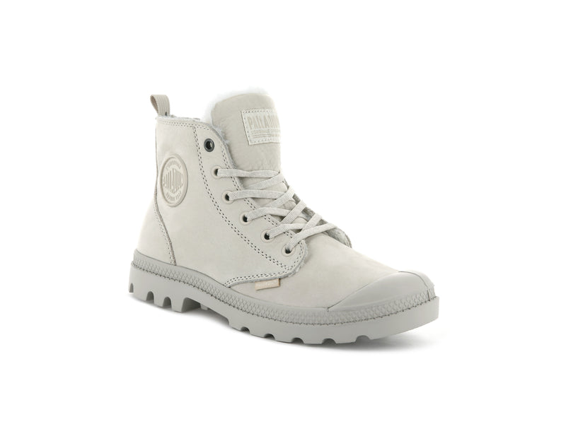 Grey Palladium Pampa Hi Zip Wl Women's Boots | USA  7609514-BU