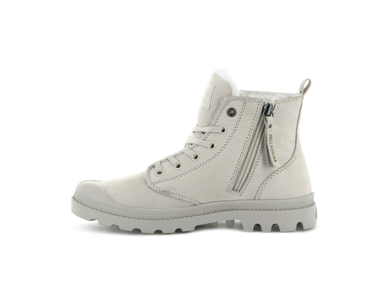 Grey Palladium Pampa Hi Zip Wl Women's Boots | USA  7609514-BU