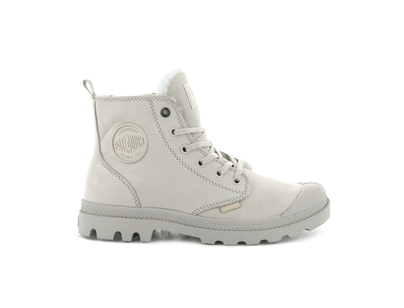 Grey Palladium Pampa Hi Zip Wl Women\'s Boots | USA  7609514-BU