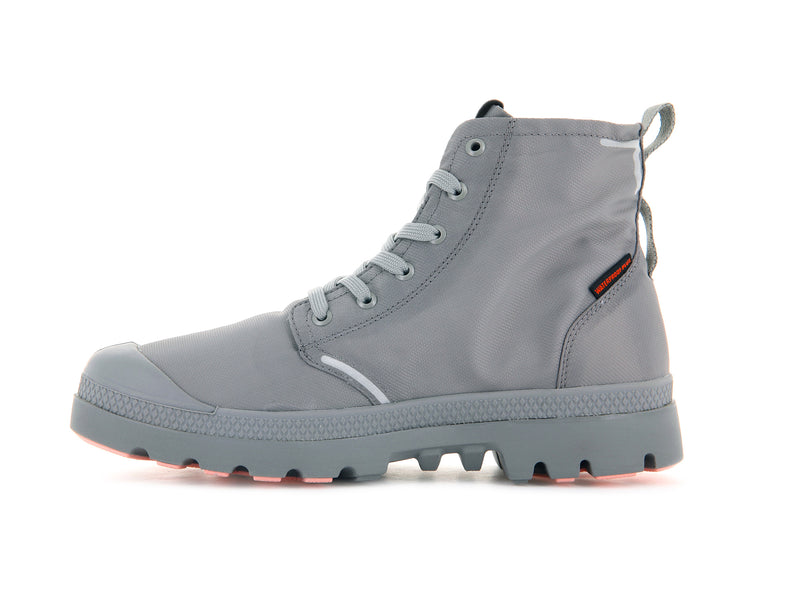 Grey Palladium Pampa Lite+ Recycle Wp+ Kids' Boots | USA  3817925-LN