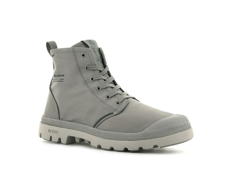 Grey Palladium Pampa Lite+ Recycle Wp+ Kids' Boots | USA  9834056-GR