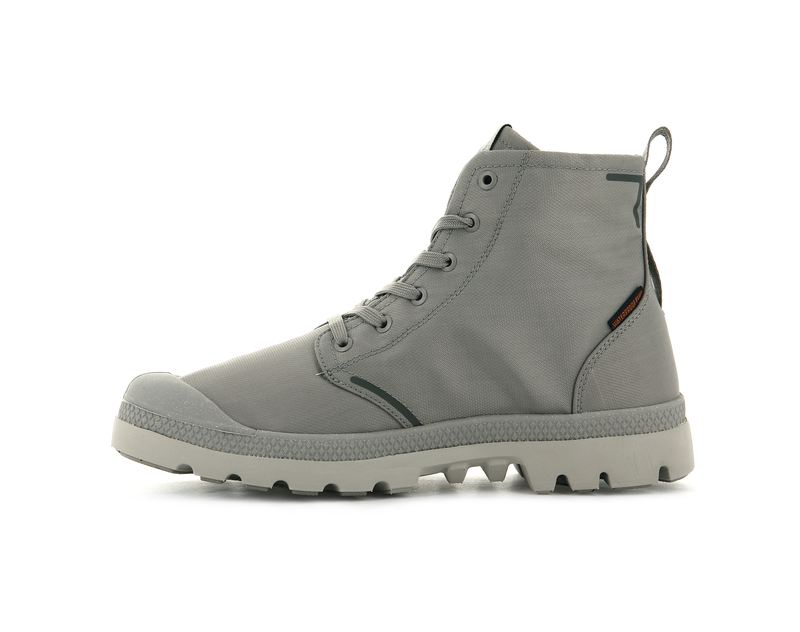 Grey Palladium Pampa Lite+ Recycle Wp+ Kids' Boots | USA  9834056-GR