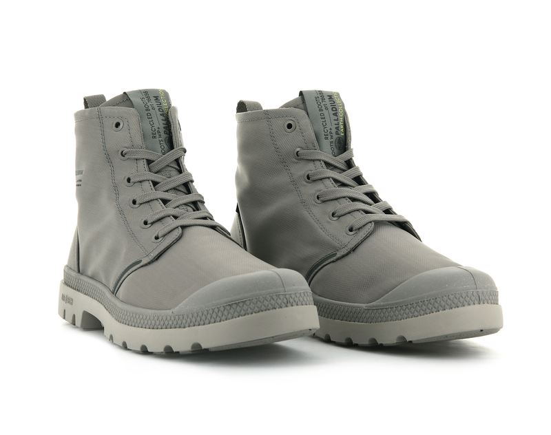 Grey Palladium Pampa Lite+ Recycle Wp+ Kids' Boots | USA  9834056-GR