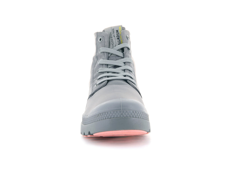 Grey Palladium Pampa Lite+ Recycle Wp+ Women's High Tops | USA  9057182-KI