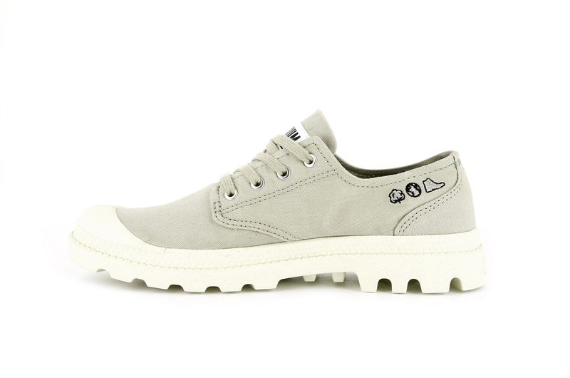 Grey Palladium Pampa Oxford Organic Ii Kids' Low Tops | USA  5604237-VB