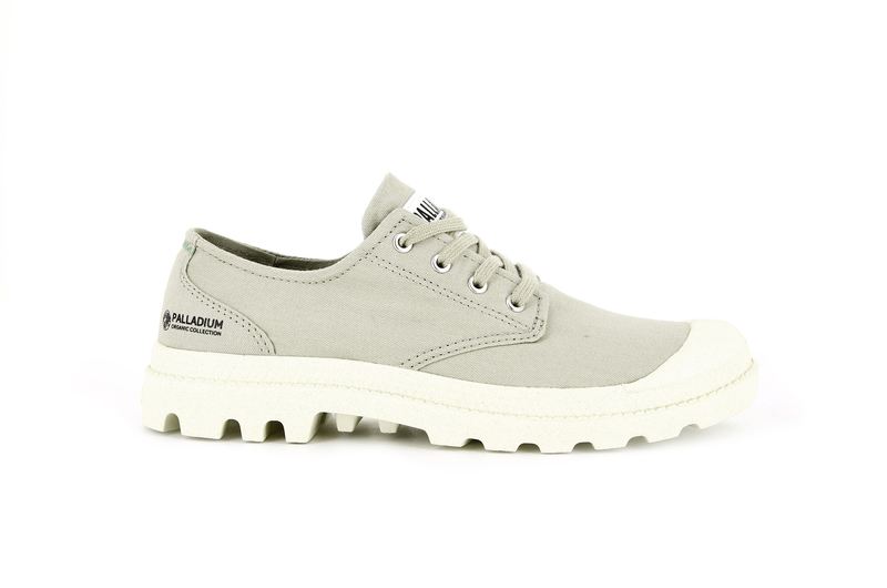 Grey Palladium Pampa Oxford Organic Ii Women\'s Low Tops | USA  3862147-UQ