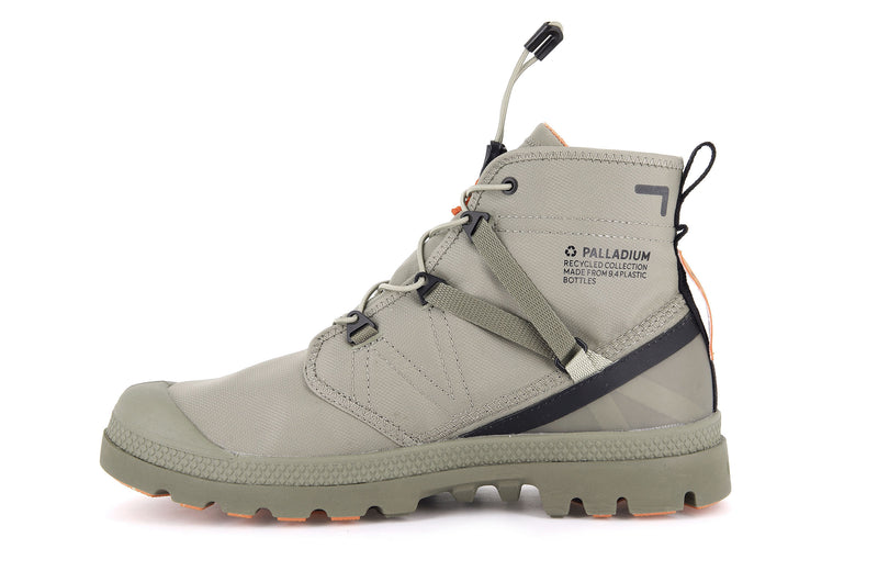 Grey Palladium Pampa Travel Lite+ Waterproof Men's Boots | USA  1293708-YA