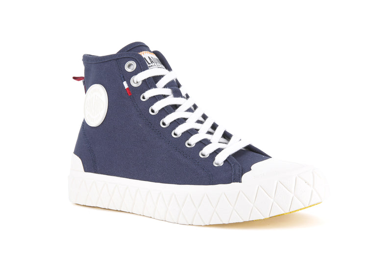 Indigo Palladium Palla Ace Canvas Mid Men's High Tops | USA  6540273-TV