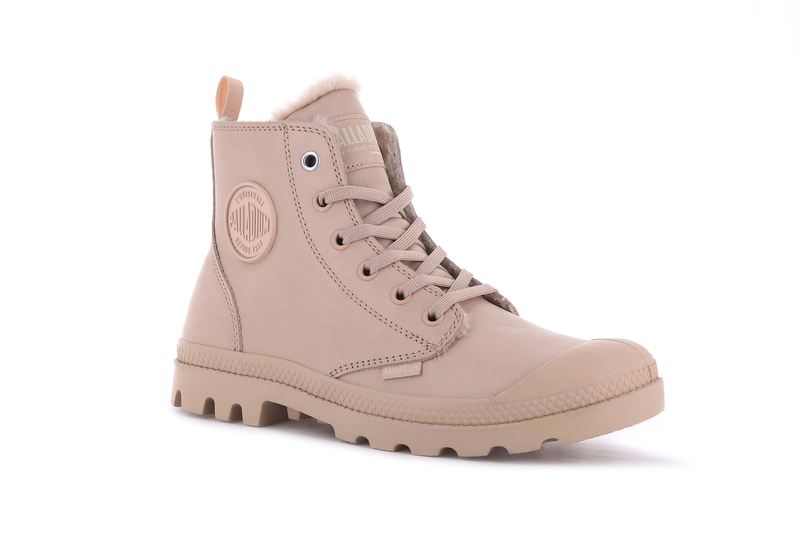 Light Rose Palladium Pampa Hi Zip Leather S Women's Boots | USA  0369124-LZ