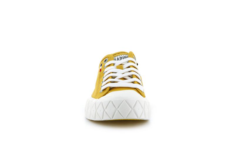 Mustard Palladium Palla Ace Canvas Women's Low Tops | USA  9173240-FU