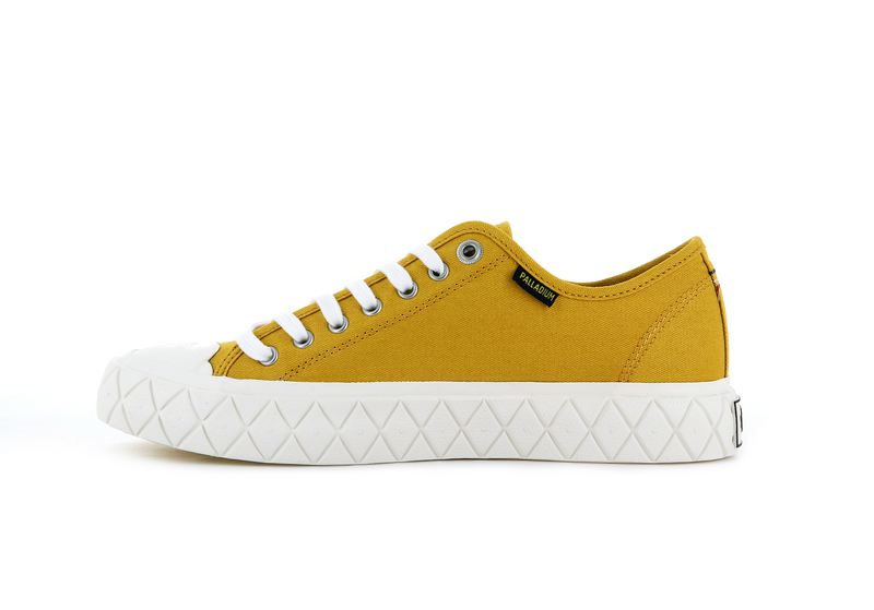 Mustard Palladium Palla Ace Canvas Women's Low Tops | USA  9173240-FU