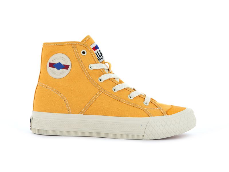 Mustard Palladium Palla Louvel Kids\' High Tops | USA  9640281-YH