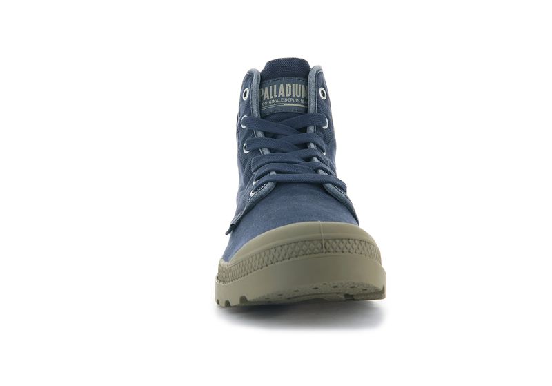 Navy Palladium Pampa Hi Men's High Tops | USA  9701524-FR