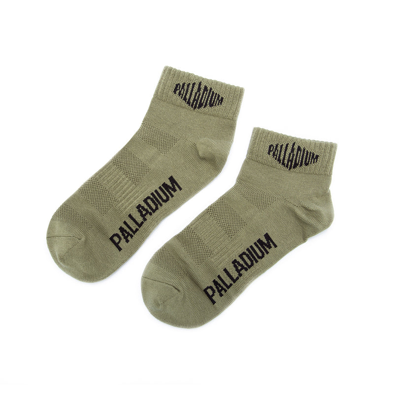 Olive/Black/White Palladium Basic Lo Pack Women's Socks | USA  6845210-GH