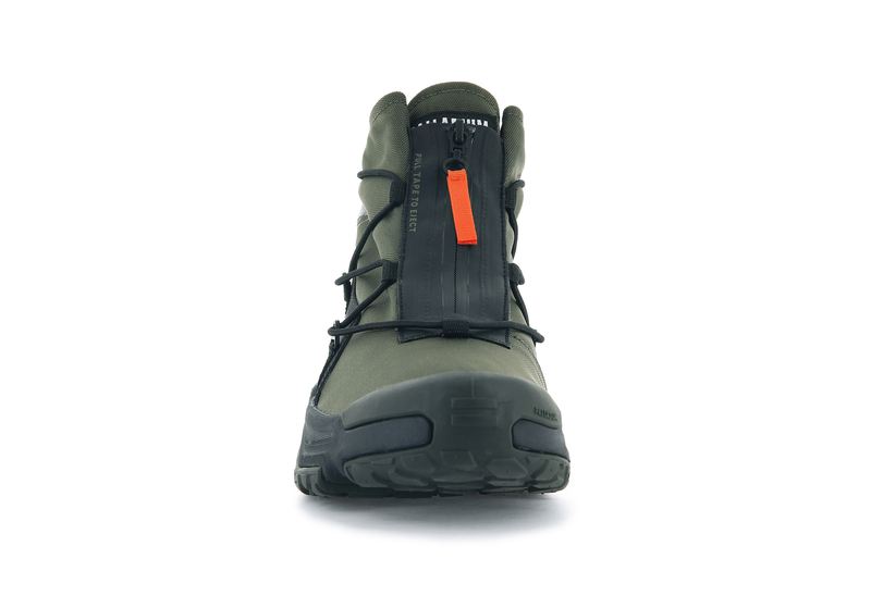 Olive Palladium Off-Grid Hi Zip Waterproof + Men's Low Tops | USA  1824057-EW