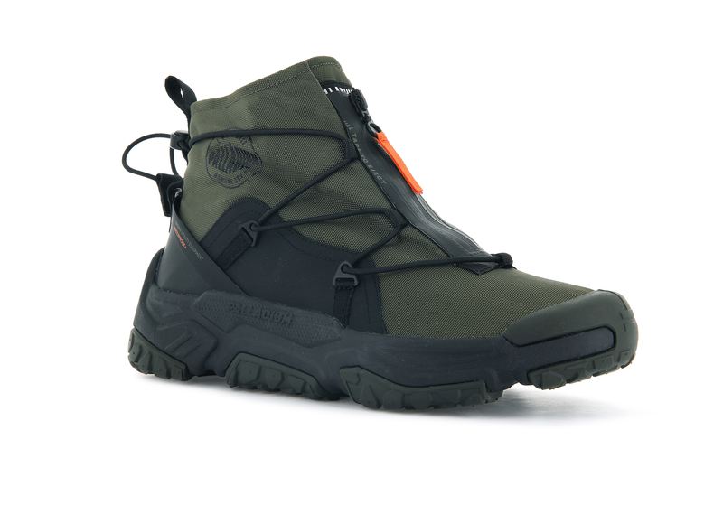 Olive Palladium Off-Grid Hi Zip Waterproof + Kids' Low Tops | USA  8974562-TF