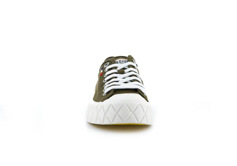 Olive Palladium Palla Ace Canvas Kids' Low Tops | USA  7812096-JC