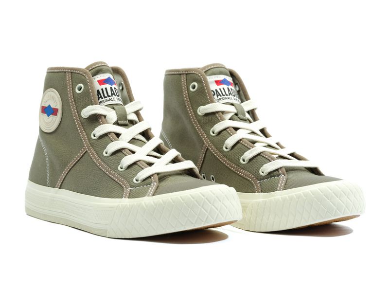 Olive Palladium Palla Louvel Kids' High Tops | USA  2567389-XE