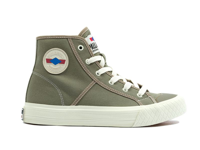 Olive Palladium Palla Louvel Kids\' High Tops | USA  2567389-XE