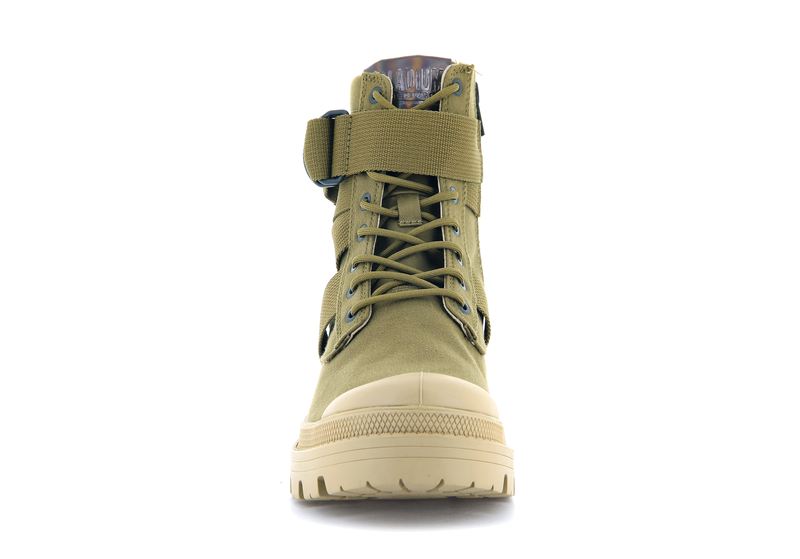 Olive Palladium Pallabase Tact S Tx Women's High Tops | USA  1052693-PL