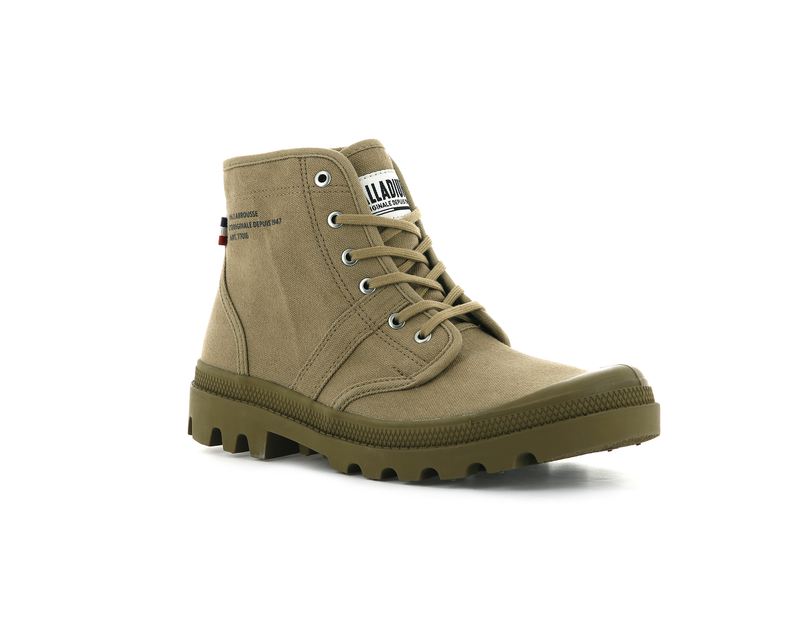 Olive Palladium Pallabrousse Legion Kids' Boots | USA  2960583-CQ