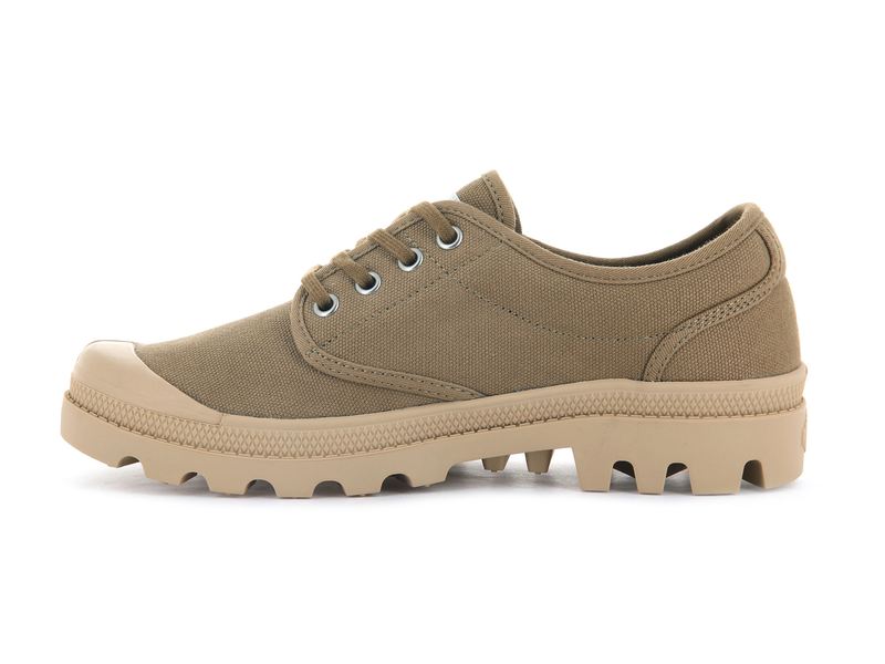 Olive Palladium Pallabrousse Oxford Women's Low Tops | USA  3468125-AK