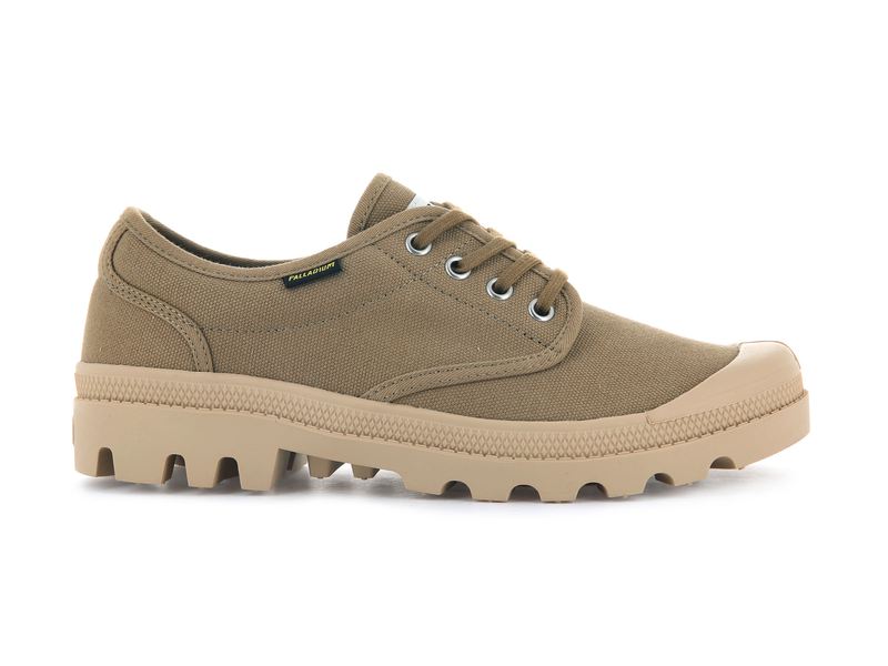 Olive Palladium Pallabrousse Oxford Women\'s Low Tops | USA  3468125-AK