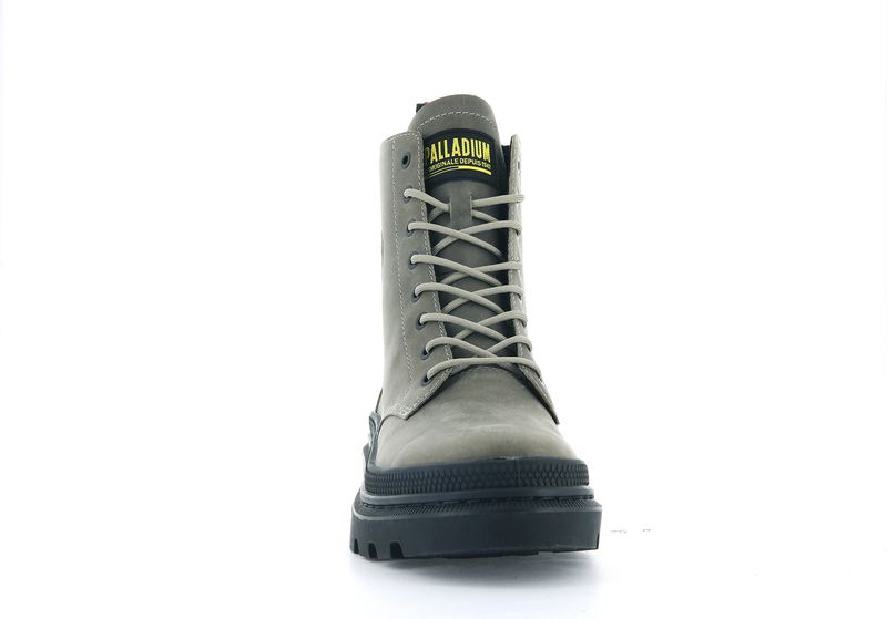 Olive Palladium Pallatrooper Off-3 Women's High Tops | USA  5639421-KP