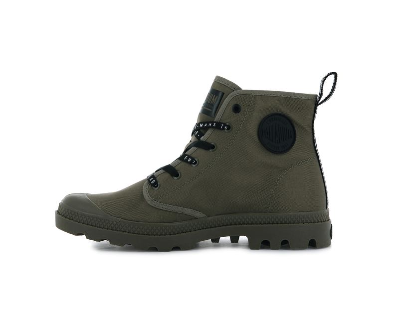 Olive Palladium Pampa Hi Future Kids' Boots | USA  9673512-CT