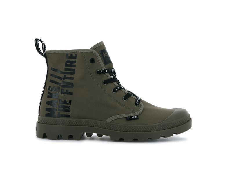 Olive Palladium Pampa Hi Future Women\'s Boots | USA  5693478-QC