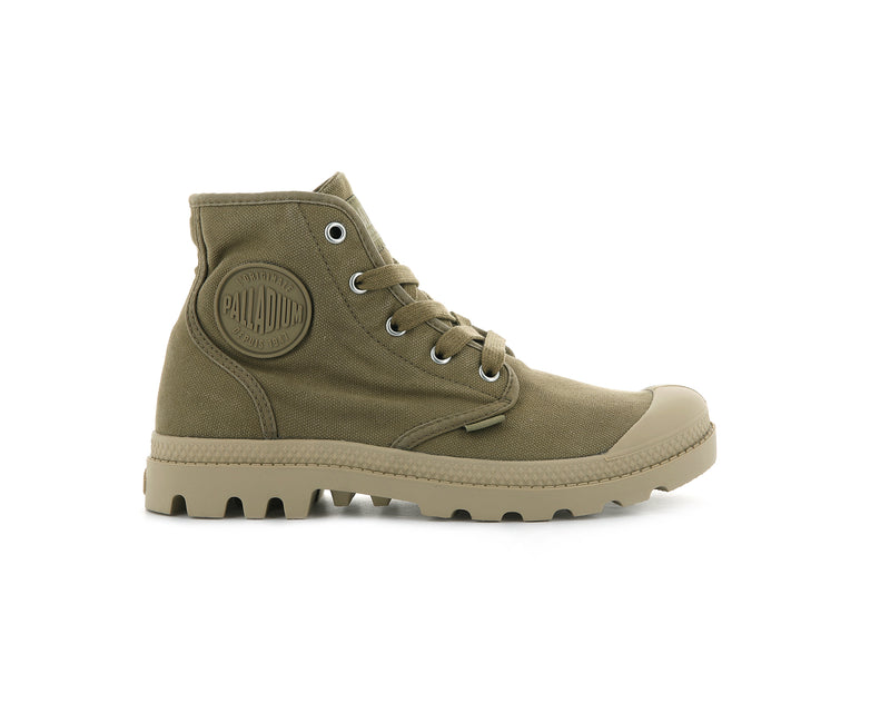 Olive Palladium Pampa Hi Women\'s Boots | USA  8453792-FC