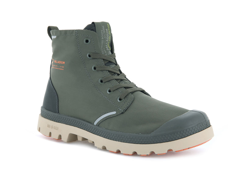 Olive Palladium Pampa Lite+ Recycle Wp+ Men's Boots | USA  1265830-EA