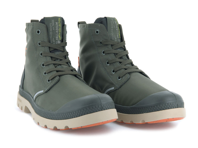 Olive Palladium Pampa Lite+ Recycle Wp+ Men's Boots | USA  1265830-EA