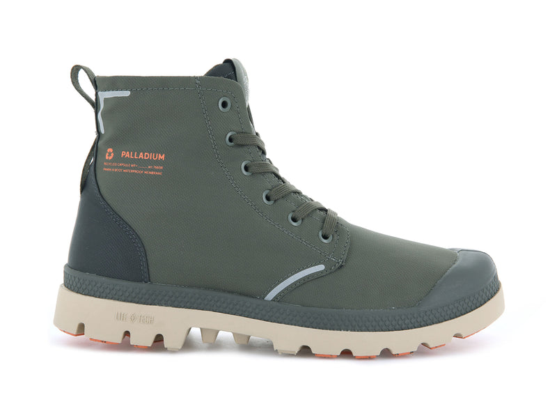 Olive Palladium Pampa Lite+ Recycle Wp+ Men\'s Boots | USA  1265830-EA