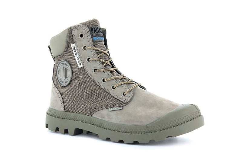 Olive Palladium Pampa Sc Wpn U-S Women's Boots | USA  2960143-PS